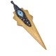 Ciondolo di Legno Punta di Freccia con Strass 31x91mm