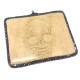 Ciondolo di Legno Targhetta con Teschio e Strass 72x58mm
