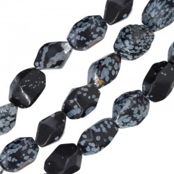 Οψιδιανός Χάντρα Ακανόνιστη 10x11x17mm