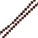 Red Tiger Eye Bead Rhombus Flat 10mm Ø~1.5mm (34pcs)