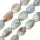 Perle Irrégulière en Aigue-Marine ~12 x 16 mm Ø~1.8 mm (~27 Pièces)