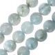 Cuenta Redonda de Aguamarina 9-10 mm Ø ~1,2 mm (~43 Unidades)