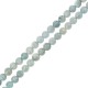 Perle Ronde en Aigue-Marine 11-12 mm Ø~1.4 mm (~35 Pièces)