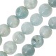 Perla Acquamarina Rotonda 11-12 mm Ø ~1.4 mm (~35 Pezzi)