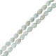 Aquamarine Bead Oval 12x15mm Ø~1.2mm (~29pcs)