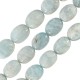 Aquamarine Bead Oval 13x17mm Ø~1.5mm (~20pcs)