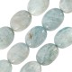 Aquamarine Bead Oval 13x17mm Ø~1.5mm (~20pcs)