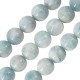 Aquamarine Bead Round 10-11mm Ø~1mm (~37pcs)