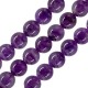 Amethyst Bead Round 16mm Ø2.2mm (26pcs)