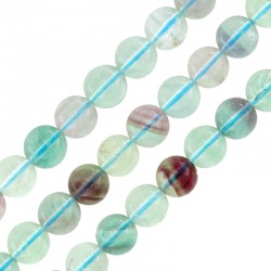 Fluοrite Bead Round 8mm (50pcs) Ø1mm