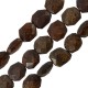 Cuentas de Broncita Ovaladas Facetadas 20 x 22 mm Ø 1,6 mm (18 Unidades)
