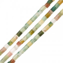 Tube D'Agate Indienne 2 mm (150 Pièces) Ø 0.4 mm