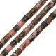 Tube de Rhodonite 4 mm (90 Pièces) Ø 1 mm