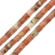 Plum Jasper Tube 4mm (90pcs) Ø1mm