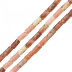 Plum Jasper Tube 3x6mm (~63pcs) Ø1mm