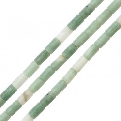 Tube de jade 3x6 mm (~63 Pièces) Ø1 mm