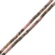 Rhodonite Tube 3x6mm (~63pcs) Ø1mm