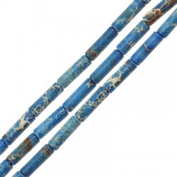 Jasper Tube 4x13mm (30pcs) Ø1mm