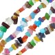 Cuenta Ojo de Tigre Irregular 5x8mm (Ø1mm) (225uds)