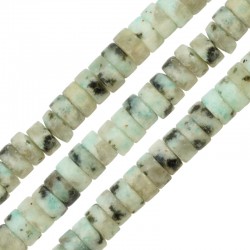 Jasper Spacer 6/3mm (~121pcs) Ø1mm