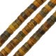 Tiger Eye Spacer 6/3mm (~121pcs) Ø1mm
