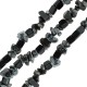 Obsidian Bead 6x8mm (225pcs) Ø1mm