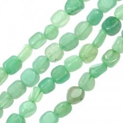 Perle Irrégulière en Aventurine 6 x 9 mm Ø 1 mm (59 Pièces)
