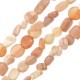 Sun Stone Irregular Bead 6x9mm Ø1mm (52pcs)