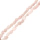 Perle Irrégulière en Quartz rose 6 x 9 mm Ø 1 mm (50 Pièces)
