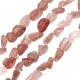 Strawberry Crystal Irregular Bead 6x9mm Ø1mm (63pcs)