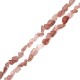 Perle Irrégulière en Cristal Fraise 6 x 9 mm Ø 1 mm (63 Pièces)