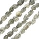 Black Quartz Irregular Bead 6x9mm Ø1mm (55pcs)