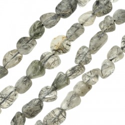 Χαλαζίας Χάντρα 6x9mm Ø1mm (55τμχ)
