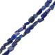 Cuenta de Lapis Lazuli Irregular 6x9mm (Ø1mm) (64uds)