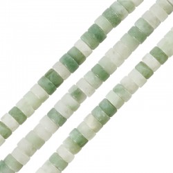 Entretoise en jade Lucien 4/2 mm (~150 Pièces) Ø0.5 mm