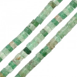 Entretoise en Aventurine 4/2 mm (~150 Pièces) Ø0.5 mm