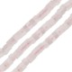Distanziale in Quarzo Rosa 4/2 mm (~150 Pezzi) Ø0.5 mm