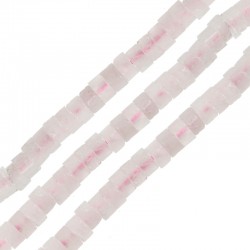 Ροζ Χαλαζίας Ροδέλα 4/2mm (~150τμχ) Ø0.5mm