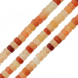 Entretoise en Aventurine 4/2 mm (~150 Pièces) Ø0.5 mm