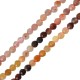 Perle en Pierre Précieuse Ronde Facettée 2 mm Ø0.5 mm (~165 Pièces)