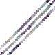 Gemstone Fluοrite Bead Faceted (~4.25mm Ø0.5mm (~100pcs)