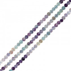 Gemstone Fluοrite Bead Faceted (~4.25mm Ø0.5mm (~100pcs)