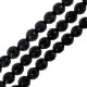 Perla in Pietra Preziosa Onice Rotonda Sfaccettata 6 mm Ø1 mm (~60 pz)