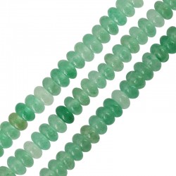 Entretoise en Aventurine 4/2 mm Ø0.5 mm (~180 Pièces)