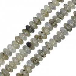 Entretoise en Labradorite 4/2 mm Ø 0.5 mm (~180 Pièces)