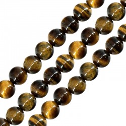 Tiger Eye Bead Round 6mm Ø1.2mm (~62pcs)