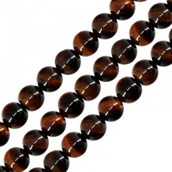 Red Tiger Eye Bead Round 6mm Ø1.2mm (~62pcs)