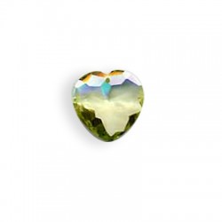 Cuenta de Circonita Facetada Corazón 16x16mm