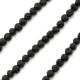 Lava Bead Round 4mm (40cm length-95pcs)