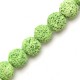 Perle en Lave colorée  ~10mm (~37pcs/fil)